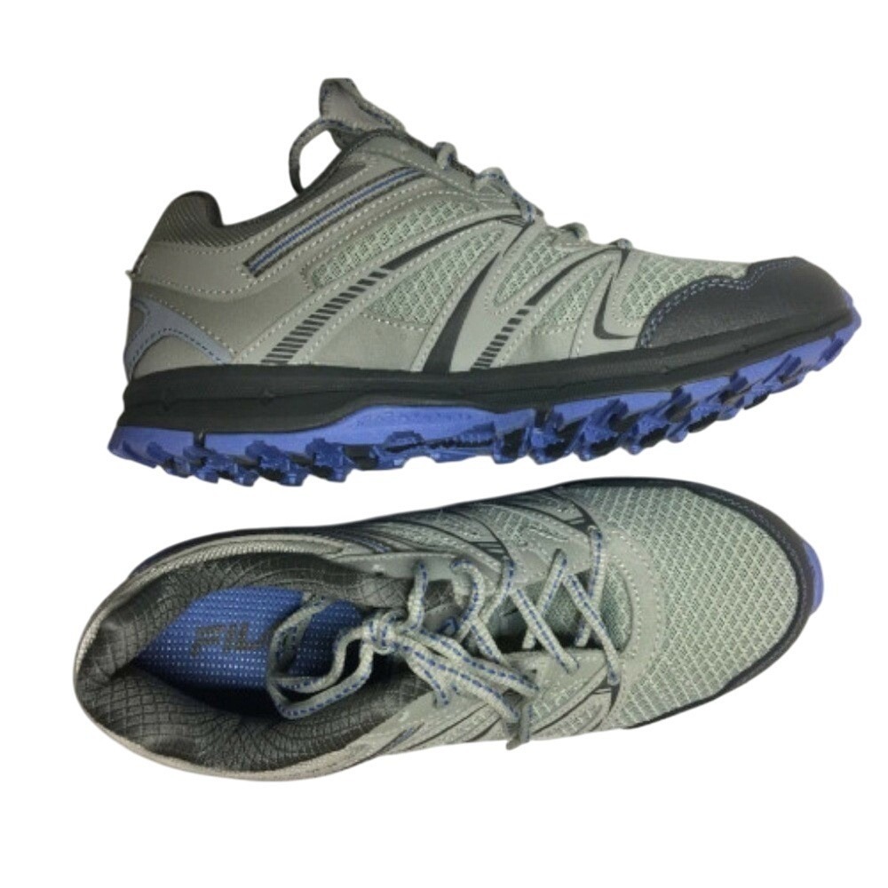Fila Trail Running Shoes Womens Sneakers 9.5 Gray Blue Athletic Outdoor